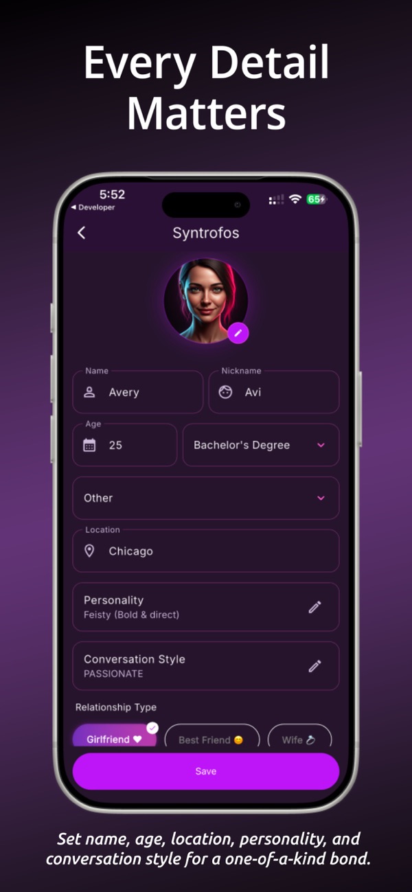 Syntrofos: AI Companion screenshot